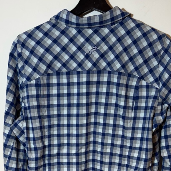 Arcteryx addison blue plaid button down long sleeve shirt size Large - Picture 5 of 10